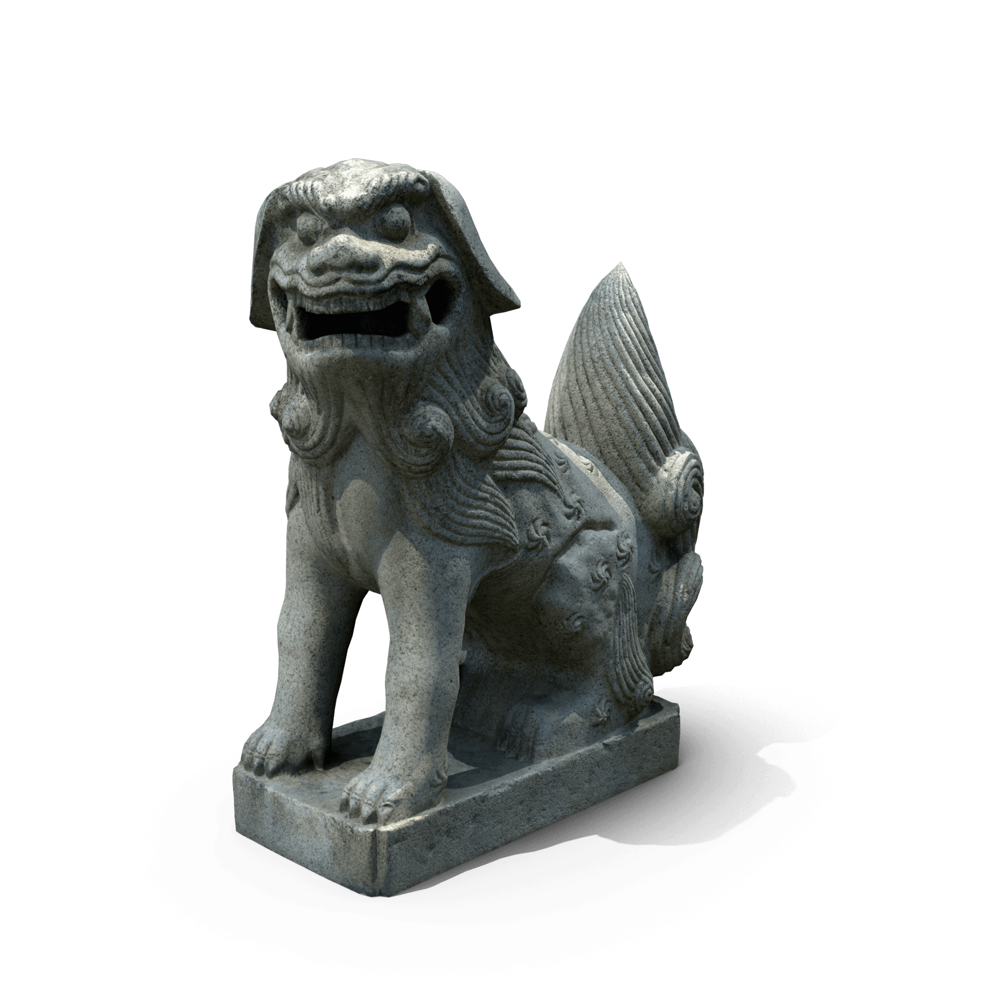 Guardian lion sculpture